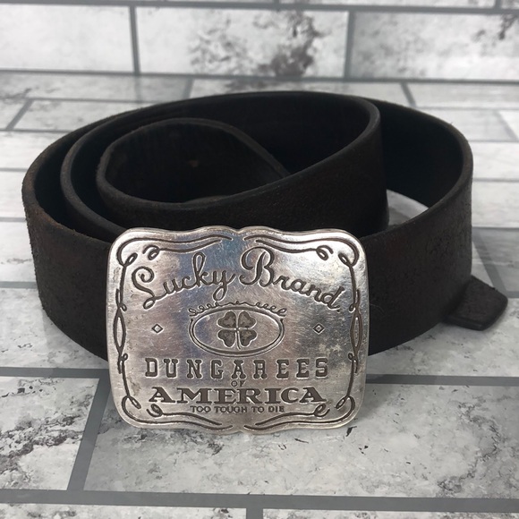 Lucky Brand Dungarees Silver Buckle 